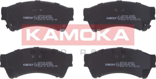 Kamoka JQ101104 - Тормозные колодки, дисковые, комплект autospares.lv