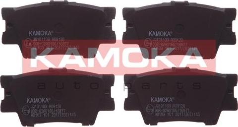 Kamoka JQ101103 - Тормозные колодки, дисковые, комплект autospares.lv