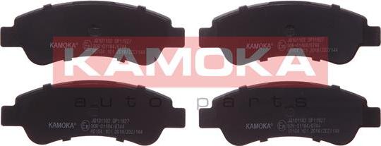 Kamoka JQ101102 - Тормозные колодки, дисковые, комплект autospares.lv