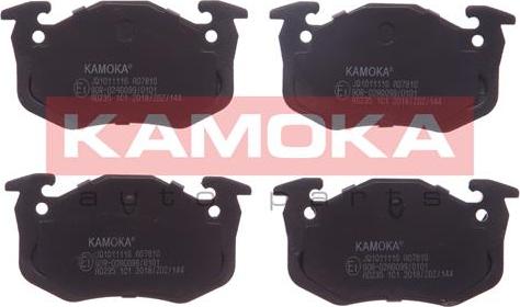 Kamoka JQ1011116 - Тормозные колодки, дисковые, комплект autospares.lv