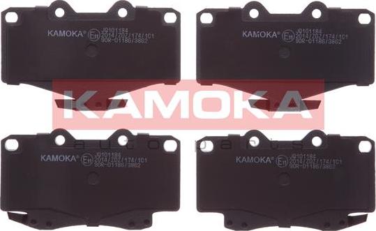 Kamoka JQ101184 - Тормозные колодки, дисковые, комплект autospares.lv