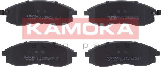 Kamoka JQ101180 - Тормозные колодки, дисковые, комплект autospares.lv