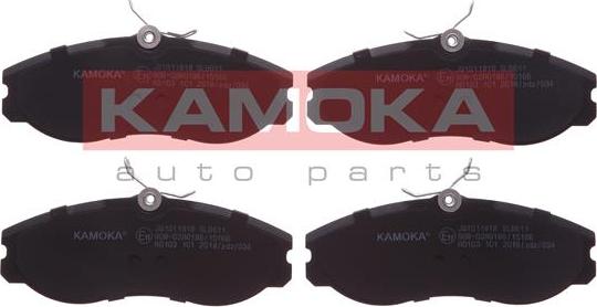 Kamoka JQ1011818 - Тормозные колодки, дисковые, комплект autospares.lv