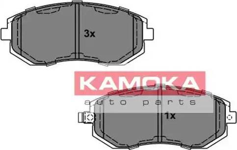 Kamoka JQ101126 - Тормозные колодки, дисковые, комплект autospares.lv