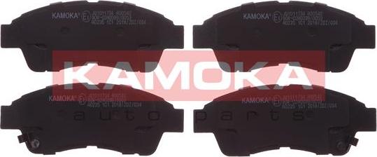 Kamoka JQ1011734 - Тормозные колодки, дисковые, комплект autospares.lv