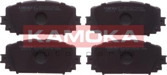 Kamoka JQ101173 - Тормозные колодки, дисковые, комплект autospares.lv