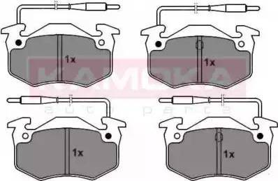 Kamoka JQ101856 - Тормозные колодки, дисковые, комплект autospares.lv