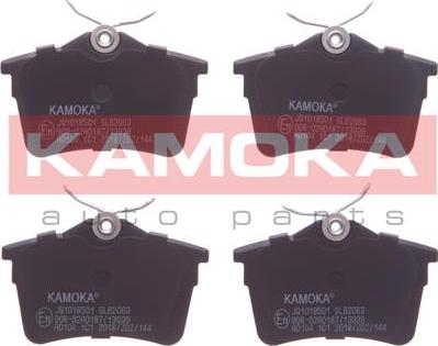 Kamoka JQ1018501 - Тормозные колодки, дисковые, комплект autospares.lv