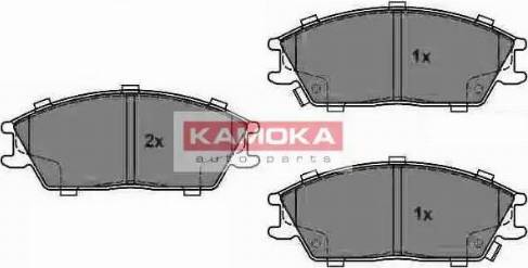 Kamoka JQ1018152 - Тормозные колодки, дисковые, комплект autospares.lv