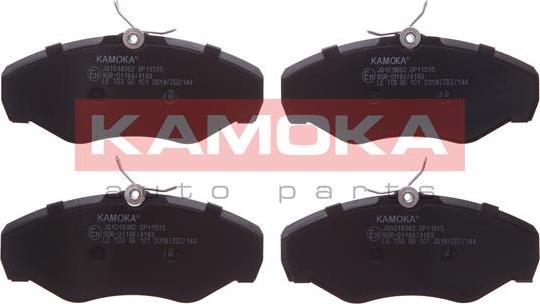 Kamoka JQ1018362 - Тормозные колодки, дисковые, комплект autospares.lv
