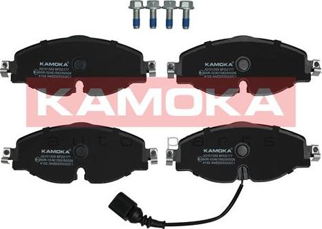 Kamoka JQ101359 - Тормозные колодки, дисковые, комплект autospares.lv