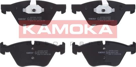 Kamoka JQ1013546 - Тормозные колодки, дисковые, комплект autospares.lv