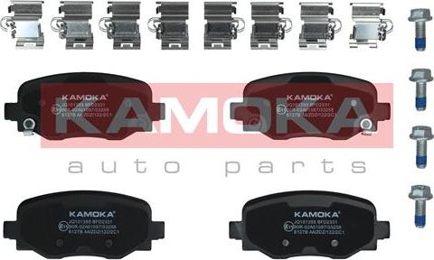 Kamoka JQ101355 - Тормозные колодки, дисковые, комплект autospares.lv