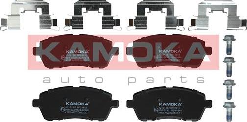 Kamoka JQ101357 - Тормозные колодки, дисковые, комплект autospares.lv