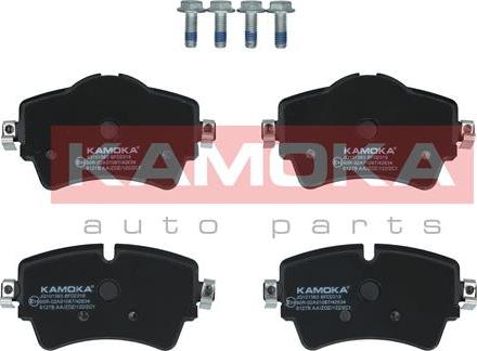 Kamoka JQ101363 - Тормозные колодки, дисковые, комплект autospares.lv