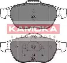 Kamoka JQ1013082 - Тормозные колодки, дисковые, комплект autospares.lv