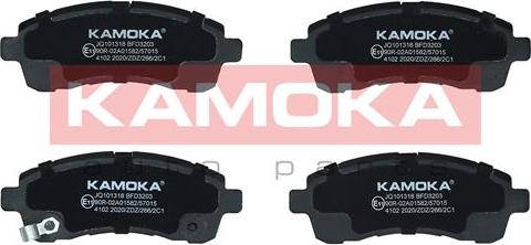 Kamoka JQ101318 - Тормозные колодки, дисковые, комплект autospares.lv