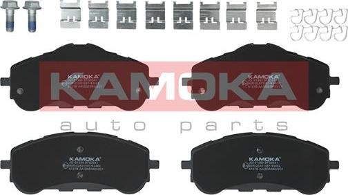 Kamoka JQ101389 - Тормозные колодки, дисковые, комплект autospares.lv