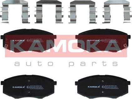 Kamoka JQ101333 - Тормозные колодки, дисковые, комплект autospares.lv