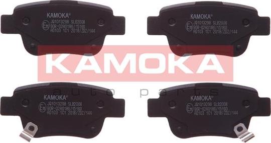 Kamoka JQ1013298 - Тормозные колодки, дисковые, комплект autospares.lv