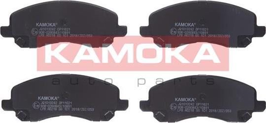 Kamoka JQ1013242 - Тормозные колодки, дисковые, комплект autospares.lv