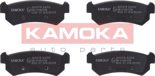 Kamoka JQ1013778 - Тормозные колодки, дисковые, комплект autospares.lv