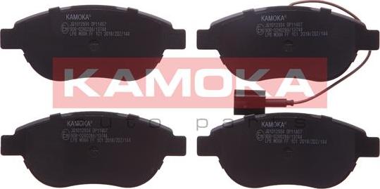 Kamoka JQ1012934 - Тормозные колодки, дисковые, комплект autospares.lv