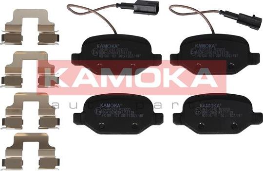 Kamoka JQ101242 - Тормозные колодки, дисковые, комплект autospares.lv