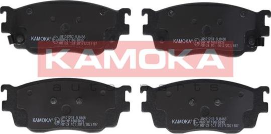 Kamoka JQ101253 - Тормозные колодки, дисковые, комплект autospares.lv