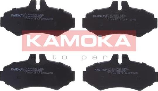Kamoka JQ1012612 - Тормозные колодки, дисковые, комплект autospares.lv