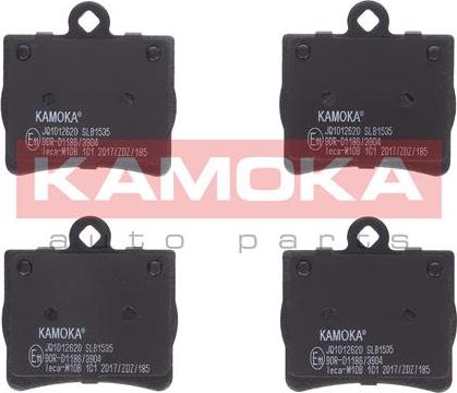 Kamoka JQ1012620 - Тормозные колодки, дисковые, комплект autospares.lv