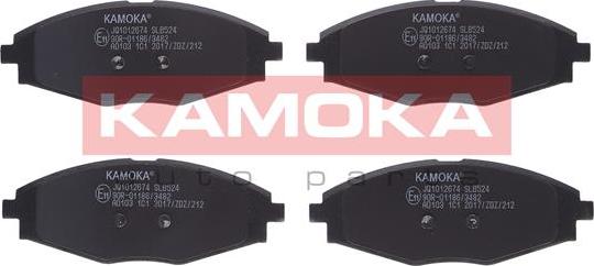 Kamoka JQ1012674 - Тормозные колодки, дисковые, комплект autospares.lv