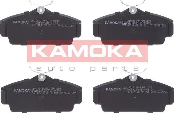 Kamoka JQ1012192 - Тормозные колодки, дисковые, комплект autospares.lv