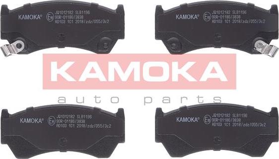 Kamoka JQ1012182 - Тормозные колодки, дисковые, комплект autospares.lv
