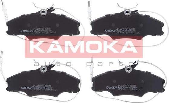 Kamoka JQ1012124 - Тормозные колодки, дисковые, комплект autospares.lv