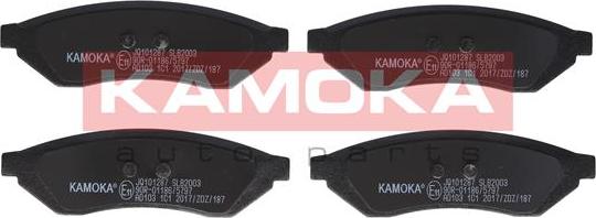 Kamoka JQ101287 - Тормозные колодки, дисковые, комплект autospares.lv