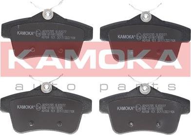 Kamoka JQ101235 - Тормозные колодки, дисковые, комплект autospares.lv