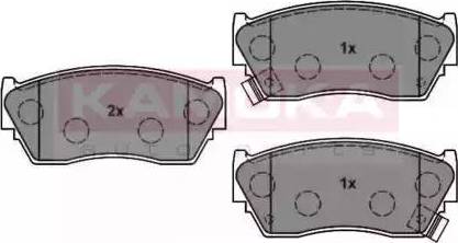 Kamoka JQ1012206 - Тормозные колодки, дисковые, комплект autospares.lv