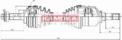 Kamoka TO1138919A - Приводной вал autospares.lv