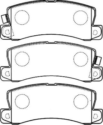 Kavo Parts BP-9094 - Тормозные колодки, дисковые, комплект autospares.lv