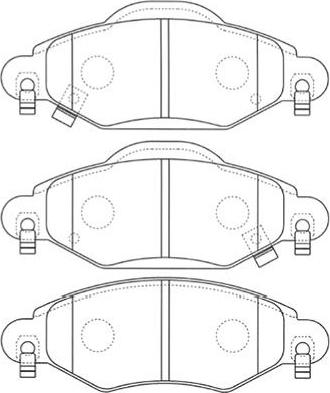 Kavo Parts BP-9096 - Тормозные колодки, дисковые, комплект autospares.lv