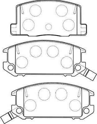 Kavo Parts BP-9093 - Тормозные колодки, дисковые, комплект autospares.lv