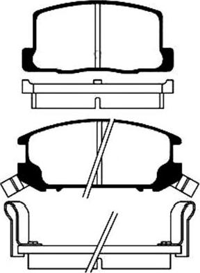 BENDIX 572175 - Тормозные колодки, дисковые, комплект autospares.lv