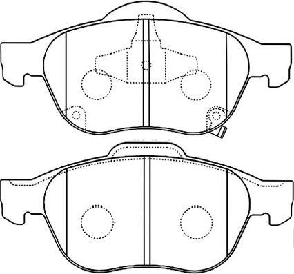 Kavo Parts BP-9080 - Тормозные колодки, дисковые, комплект autospares.lv