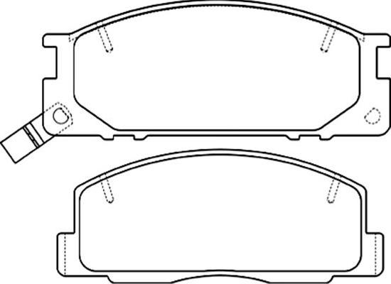 Kavo Parts BP-9101 - Тормозные колодки, дисковые, комплект autospares.lv