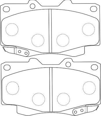 Kavo Parts BP-9117 - Тормозные колодки, дисковые, комплект autospares.lv