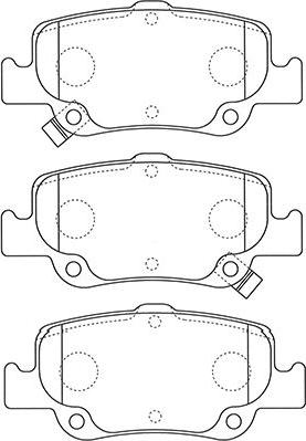 Kavo Parts BP-9129 - Тормозные колодки, дисковые, комплект autospares.lv