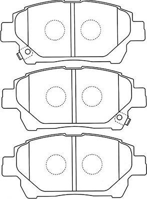 Kavo Parts BP-9120 - Тормозные колодки, дисковые, комплект autospares.lv