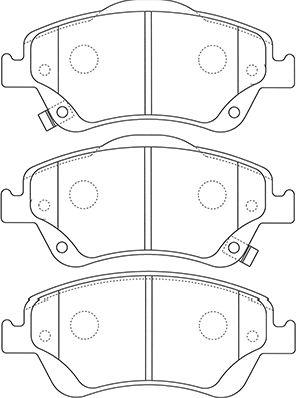 Kavo Parts BP-9127 - Тормозные колодки, дисковые, комплект autospares.lv