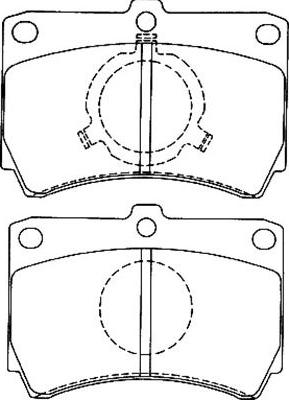 Kavo Parts BP-4549 - Тормозные колодки, дисковые, комплект autospares.lv